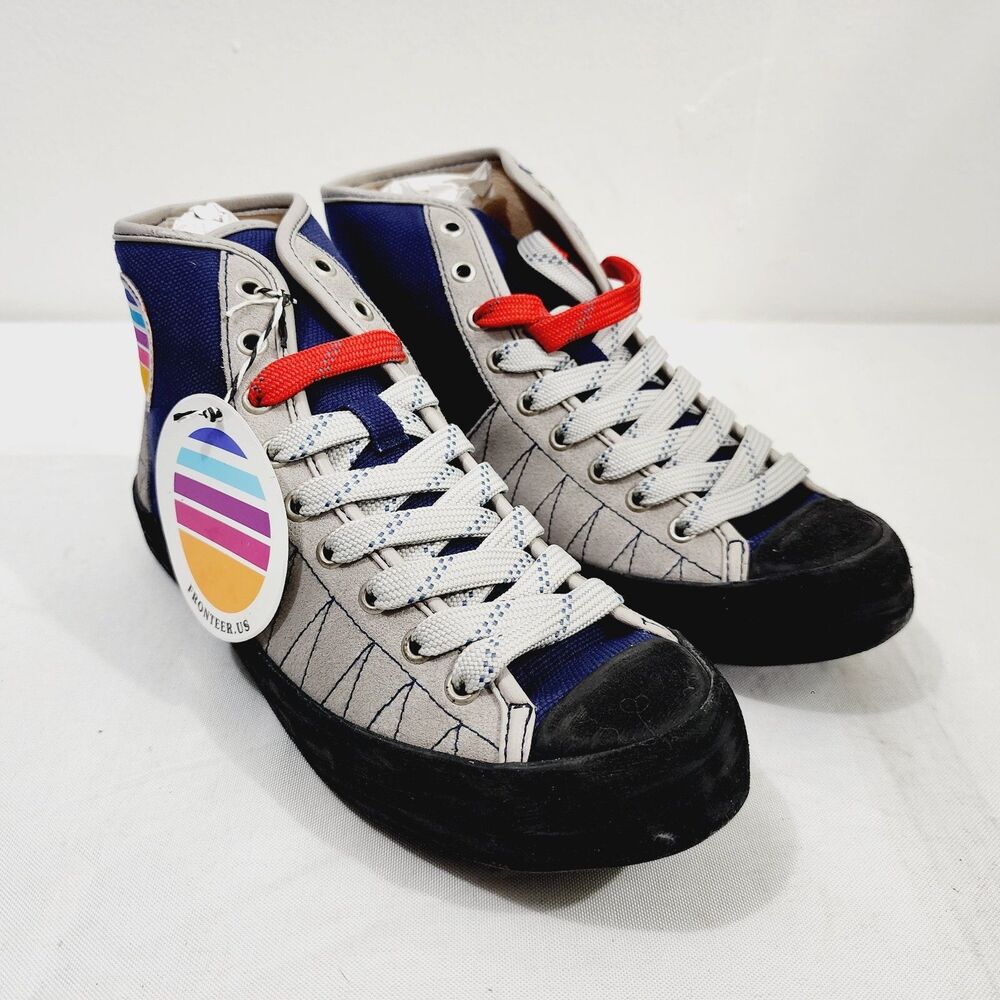 Fronteer Super Gratton Hi-Top Suede Sneaker Boulder Blue US6 UK5 EUR38 NWOB